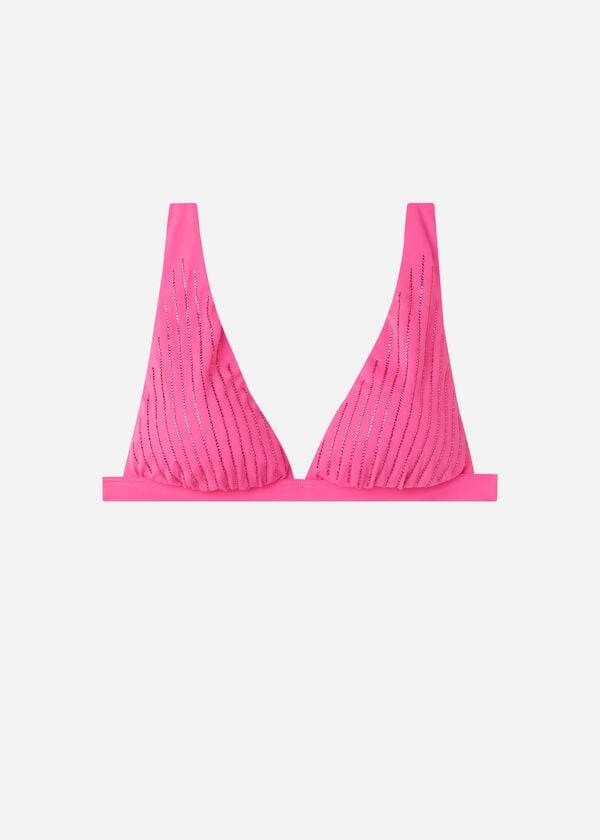 Calzedonia Podstavljena Triangle Shanghai Ženske Gornji Dio Bikinija Roze | HR2256VD