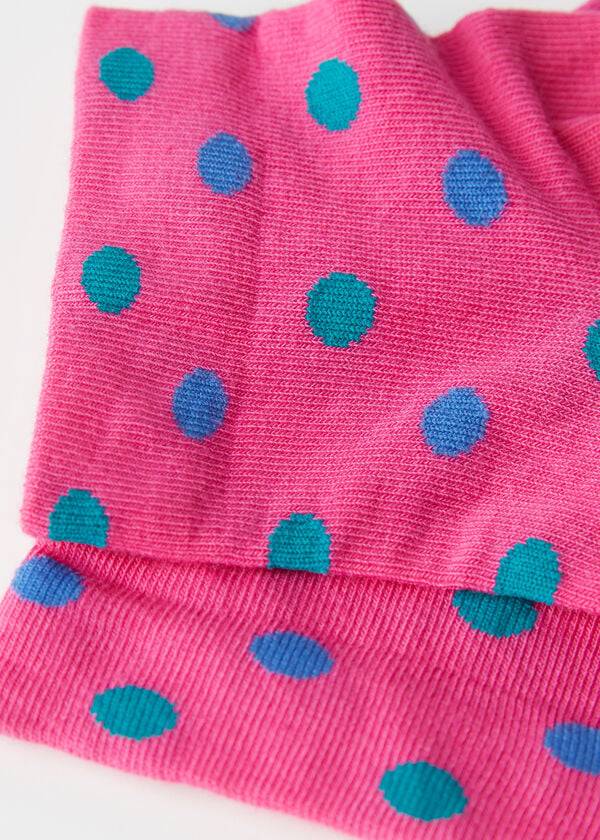 Calzedonia Polka Dot Pattern Short Ženske Čarape Roze | HR1721IS