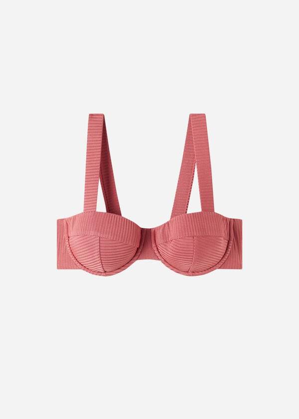 Calzedonia Push-Up Bandeau Biarritz Ženske Gornji Dio Bikinija Smeđe | HR2238TV