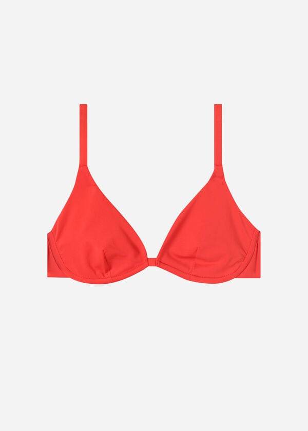 Calzedonia Push Up Indonesia Eco Ženske Gornji Dio Bikinija Crvene | HR2243PQ