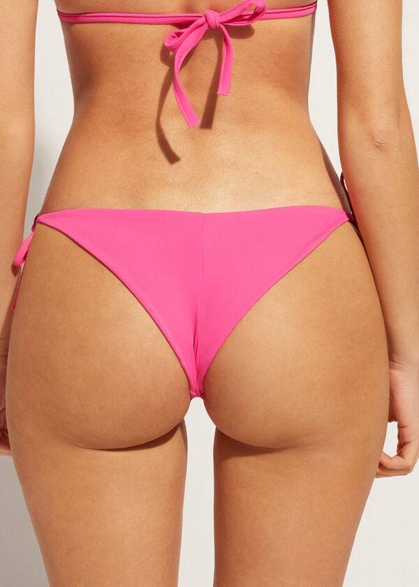 Calzedonia Rhinestone Brazilian String Shanghai Ženske Donji Dio Bikinija Roze | HR2674OR