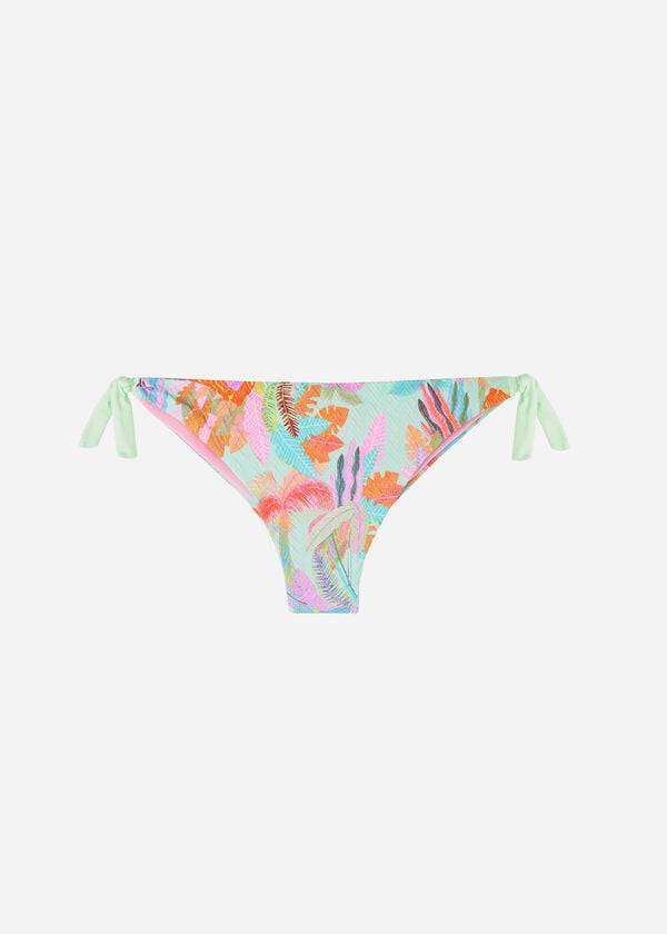 Calzedonia Side-Tie Brazilian Foliage Tahiti Ženske Donji Dio Bikinija Zelene | HR2623HK