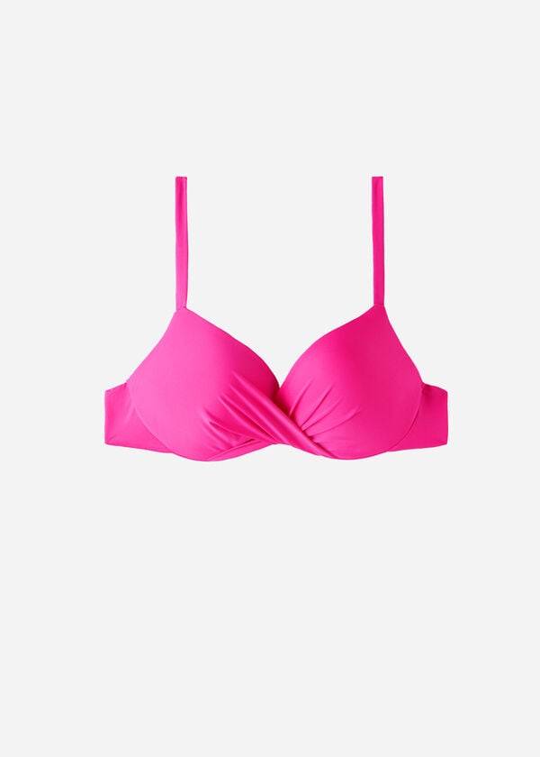 Calzedonia Soft Graduated Super Podstavljena Push-up Indonesia Eco Ženske Gornji Dio Bikinija Roze | HR2228XF