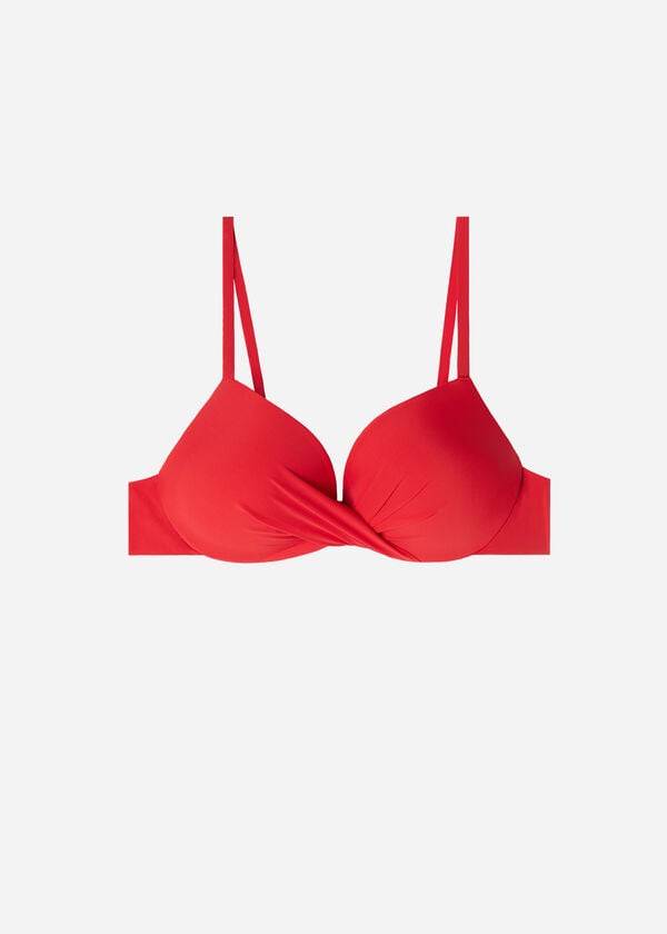 Calzedonia Soft Graduated Super Podstavljena Push-up Indonesia Ženske Gornji Dio Bikinija Crvene | HR2230VD