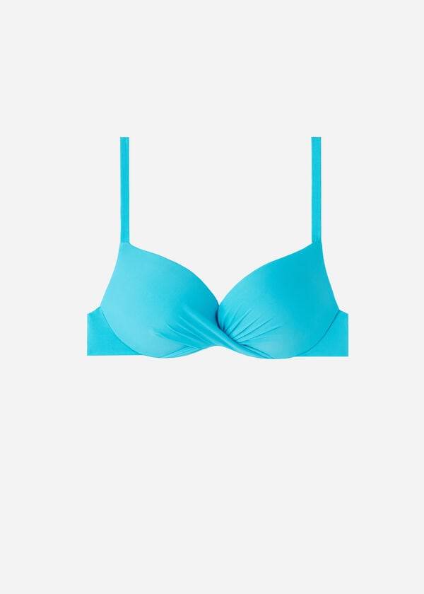 Calzedonia Soft Graduated Super Podstavljena Push-up Indonesia Ženske Gornji Dio Bikinija Tirkizne | HR2231BC