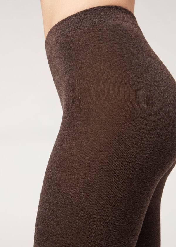 Calzedonia Soft Modal and Cashmere Blend Opaque Ženske Hulahopke Smeđe | HR3126PQ