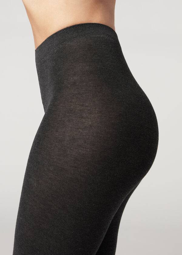 Calzedonia Soft Modal and Cashmere Blend Opaque Ženske Hulahopke Taupe | HR3127OR