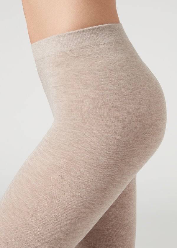 Calzedonia Soft Modal and Cashmere Blend Opaque Ženske Hulahopke Bež | HR3130YU