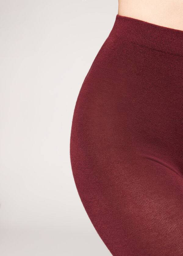 Calzedonia Soft Modal and Cashmere Blend Opaque Ženske Hulahopke Bordo | HR3132RW