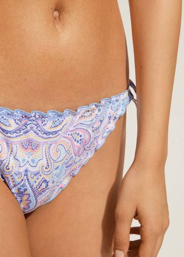 Calzedonia String Amalfi Ženske Donji Dio Bikinija Plave | HR2614BC