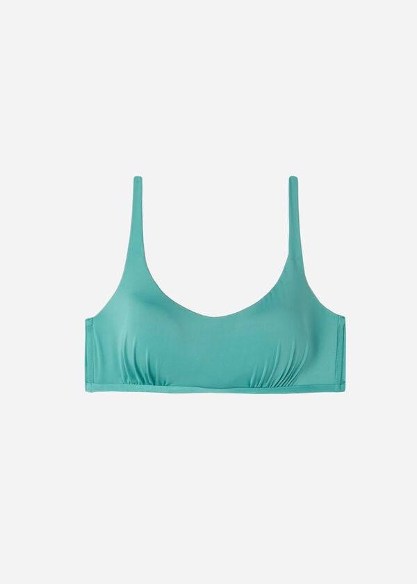 Calzedonia Tank Stil Indonesia Eco Ženske Gornji Dio Bikinija Tirkizne | HR2200LH