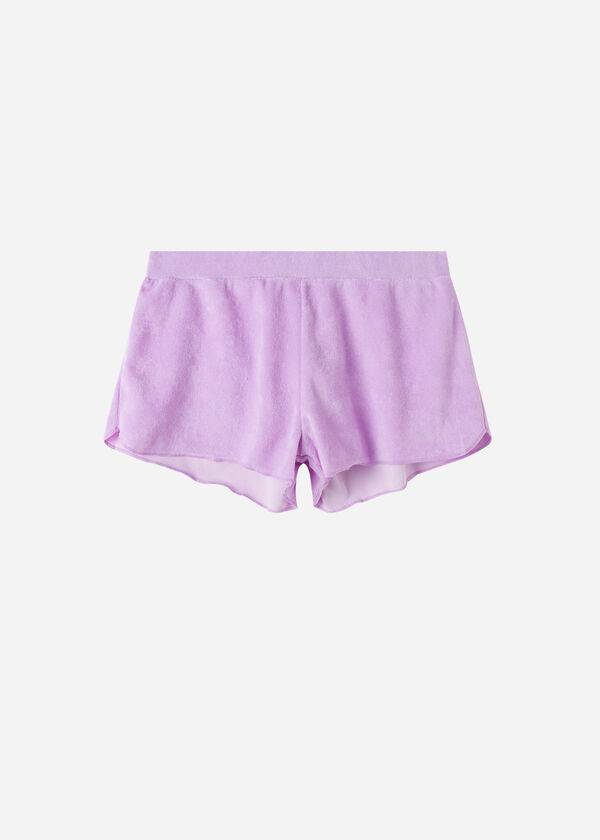 Calzedonia Terrycloth Shorts Ženske Cover Ups Ljubičaste | HR2039FM