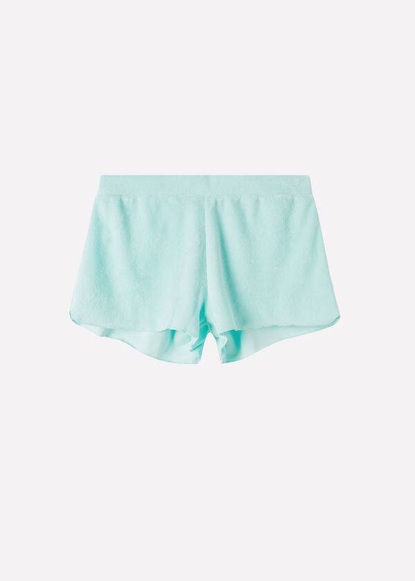 Calzedonia Terrycloth Shorts Ženske Cover Ups Plave | HR2042JJ