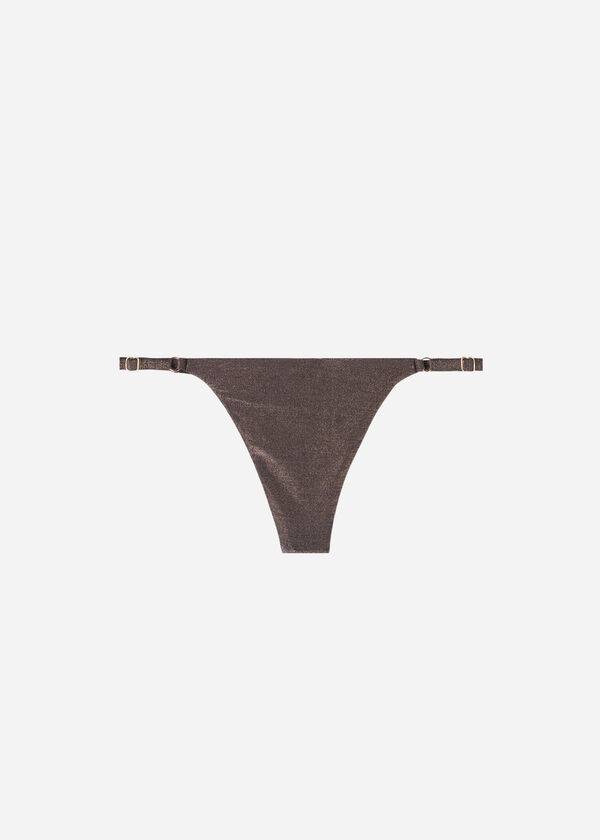 Calzedonia Thin Sides Thong Hollywood Ženske Donji Dio Bikinija Crne | HR2562BC