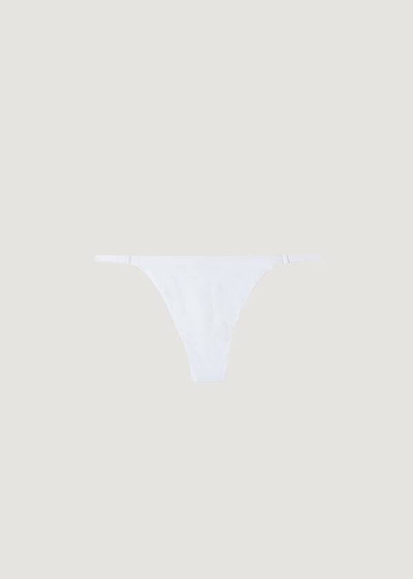 Calzedonia Thong Indonesia Eco Ženske Donji Dio Bikinija Bijele | HR2559QZ