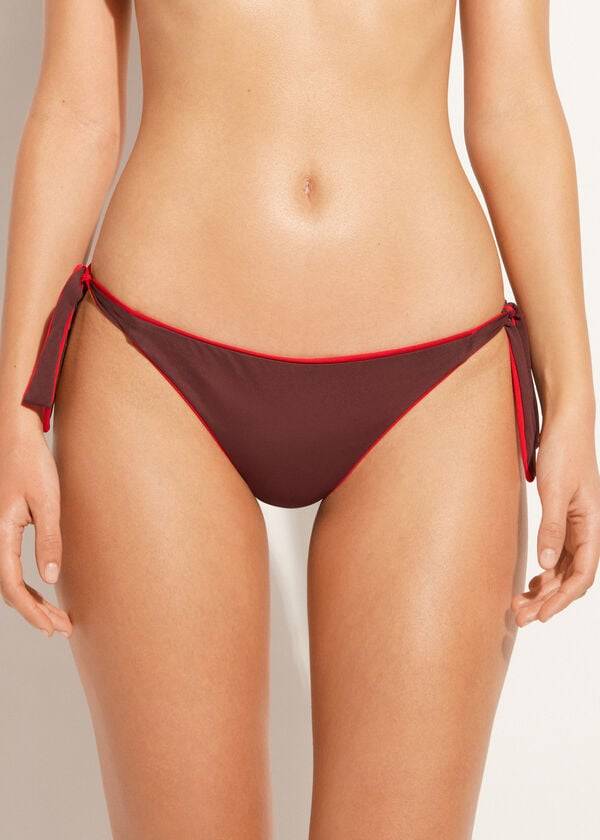 Calzedonia Tied Indonesia Eco Ženske Donji Dio Bikinija Crvene | HR2539XF