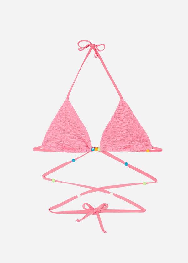 Calzedonia Triangle String Tie San Diego Ženske Gornji Dio Bikinija Roze | HR2129MA