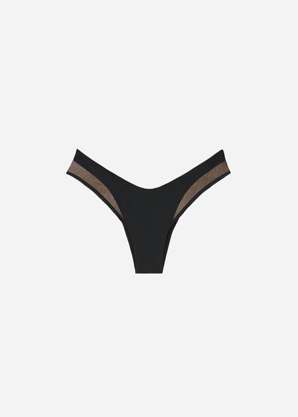 Calzedonia Tulle Insert Shaped Waist Tokyo Ženske Donji Dio Bikinija Roze | HR2534MA